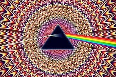 Great Optical Illusion: Pink Floyd Prism With Pulse Backgrounds ...