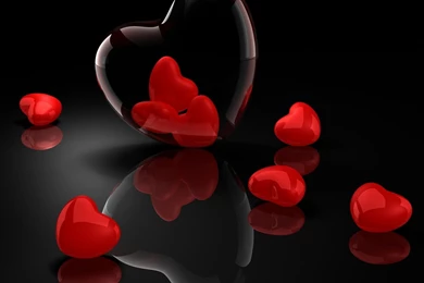 Love 3D Glass HD Wide Wallpapers