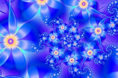 Pattern Of Blue Flowers Wallpapers And Images   Wallpapers ...
