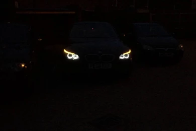 BMW E60 E61 LCI (Halogen) 24W Bright LED Angel Eyes White Halo ...