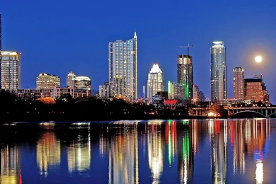 Austin Texas Skyline Day   Wallpaper.