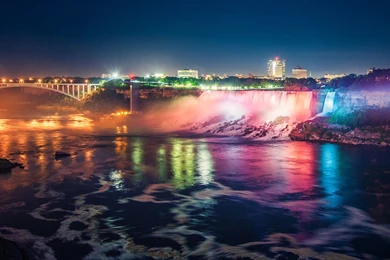 Niagara Falls At Night HD Wallpapers