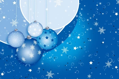 Blue Christmas Ornaments Wallpapers   Holiday Wallpapers