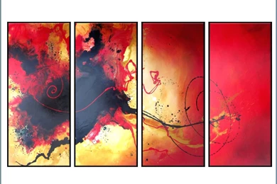 Red Abstract Art Paintings Backgrounds HD Wallpapers   Desktop ...