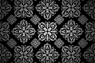 Silver And Black Seamless Tile Backgrounds Wallpapers Pattern ...