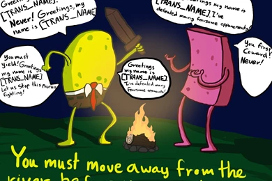 A Visualization Of The Sponge Man Confrontation. : Dwarffortress