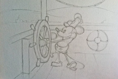 My Steamboat Willie Sketch By Lordofthepirates On DeviantArt