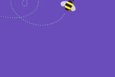 Purple Bee Higher iPhone 5 Wallpapers (640x1136)