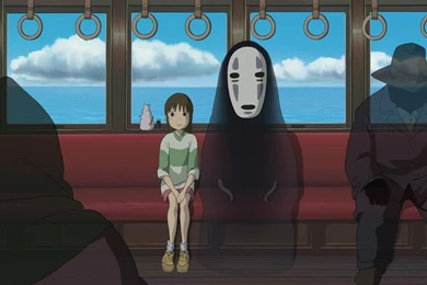 Download Wallpapers Chihiro Ogino In The Train (Spirited Away ...