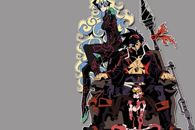Simon Tengen Toppa Gurren Lagann Teppelin Nia Simple Backgrounds ...