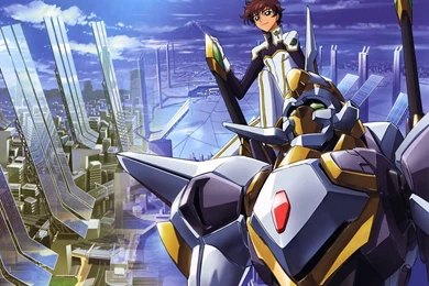 Clouds Robots Code Geass Kururugi Suzaku Brown Hair Anime Anime ...