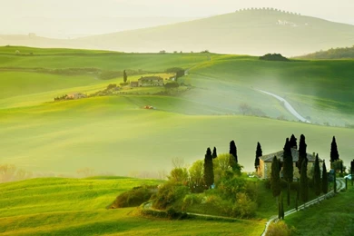 Tuscany Spring Landscape HD Desktop Wallpapers : Fullscreen ...