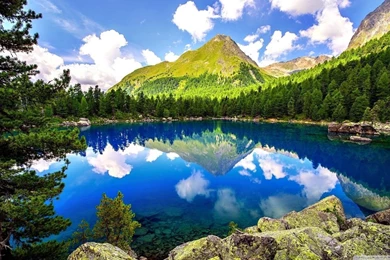 Spring Mountain Landscape HD Desktop Wallpapers : High Definition ...
