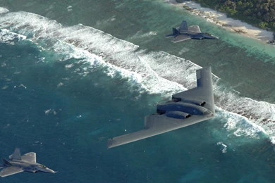 Northrop Grumman B 2 Spirit And Lockheed Martin F 22 Raptor ...