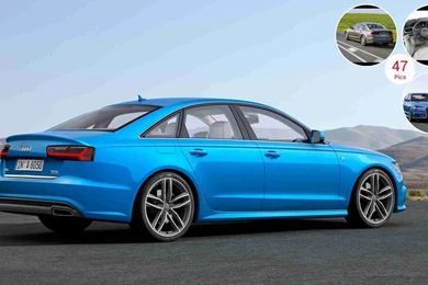 2015 Audi A6 (Liquid Blue Metallic)   Side
