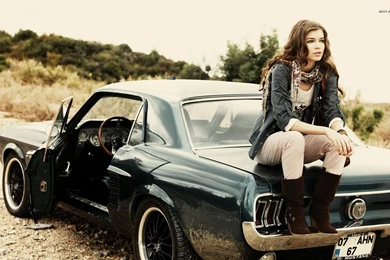 Girl On A Ford Mustang Wallpapers   Car Wallpapers