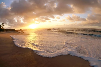 1600x1200 Sunset On The Beach Desktop PC And Mac Wallpapers