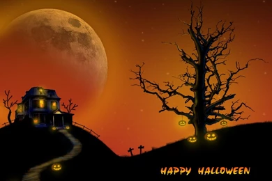 Wallpapers Alone But Happy Pictures Of Halloween Childlish Fun ...