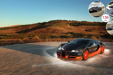 Bugatti Veyron Super Sport   Orange & Black
