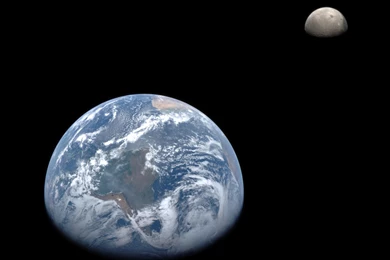 Earth And Moon From MESSENGER Wallpapers