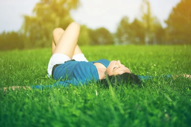 Girl Chill In Nature Wallpapers