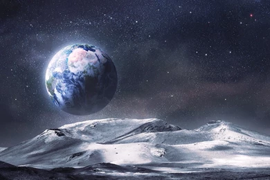 Planet Stars Moon Earth Wallpapers