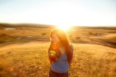 Download Wallpapers Nature, Girl, Sun, Sex, Beam, Light, Look ...