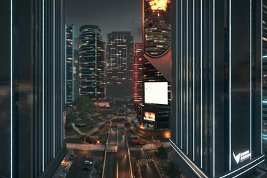 Cityscape Triple Screen Wallpapers