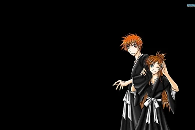 Ichigo Kurosaki And Orihime Inoue   Bleach Wallpapers   Anime ...