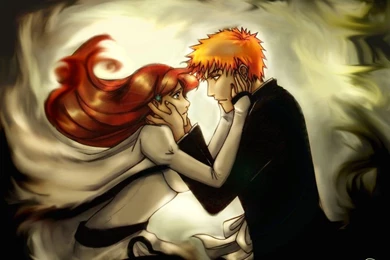 Download Bleach Kurosaki Ichigo Inoue Orihime Wallpapers