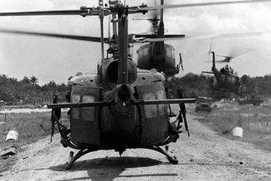 Bell UH 1 Iroquois Huey Vietnam Helicopter Military Art Wallpapers ...