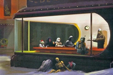 Geek Art Gallery: Fresh Take: Nighthawks