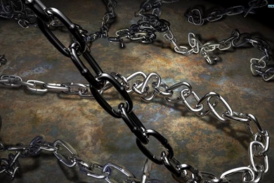 3D Metal Chains Windows 8 Wallpapers