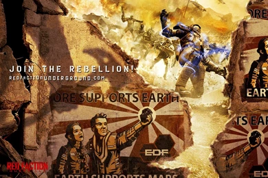 Red Faction Guerrilla Earth Supports Mars Wallpapers (