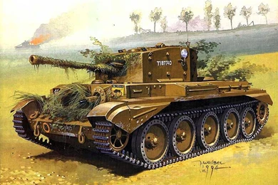Wallpapers Tanks Painting Art Cromwell Army Image