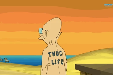 Professor Farnsworth Thug Life Wallpapers   Cartoon Wallpapers