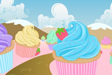 Backgrounds Vector Cupcake Land By Baraniruchu On DeviantArt