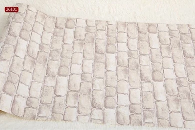 Vinyl Tan Vintage Wall Paper Brick Wallpapers Embossed Wall ...