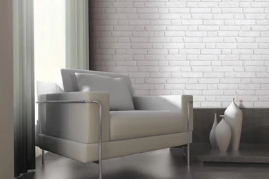 Vintage Brick Wall Wallpapers White 10M