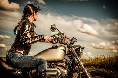 Rocking Stylish Girl On Bike HD Wallpapers   New Hd WallpaperNew Hd ...