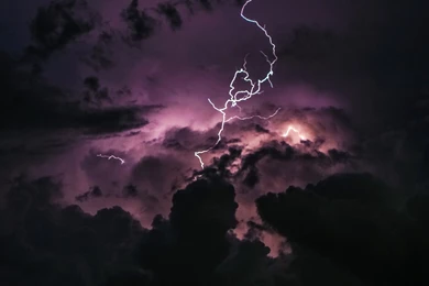 Dark Thunder Sky iPad Wallpapers