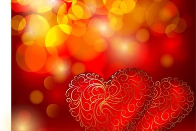 Beautiful Red Heart Free Vector Download