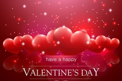 Valentine Day Red Heart Backgrounds Art Vector 06   Vector ...