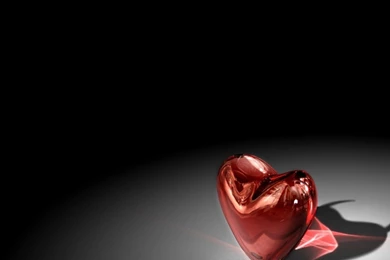 Desktop Wallpapers » 3D Backgrounds » Red Heart Shiny » Www ...