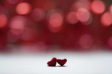 Red Hearts Bokeh Backgrounds   ImgMob