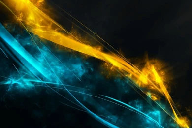 1366x768 Blue Yellow Streaks Wallpapers