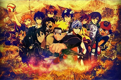 Wallpaper]   Anime Mashup By Attats On DeviantArt