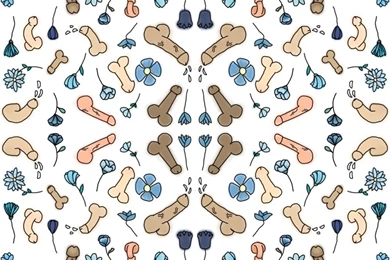 Penis Print Wallpapers   Lillybold   Spoonflower