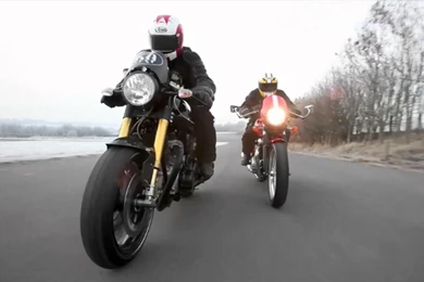 Norton Cafe Racer SP Vs. Triumph Thruxton   YouTube