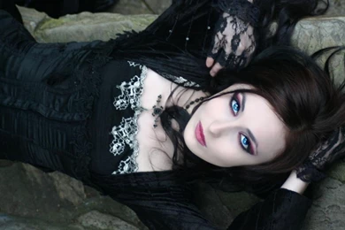 Girls Black Gothic Blue Crystal Eyes Brunette Hd Wallpapers ...